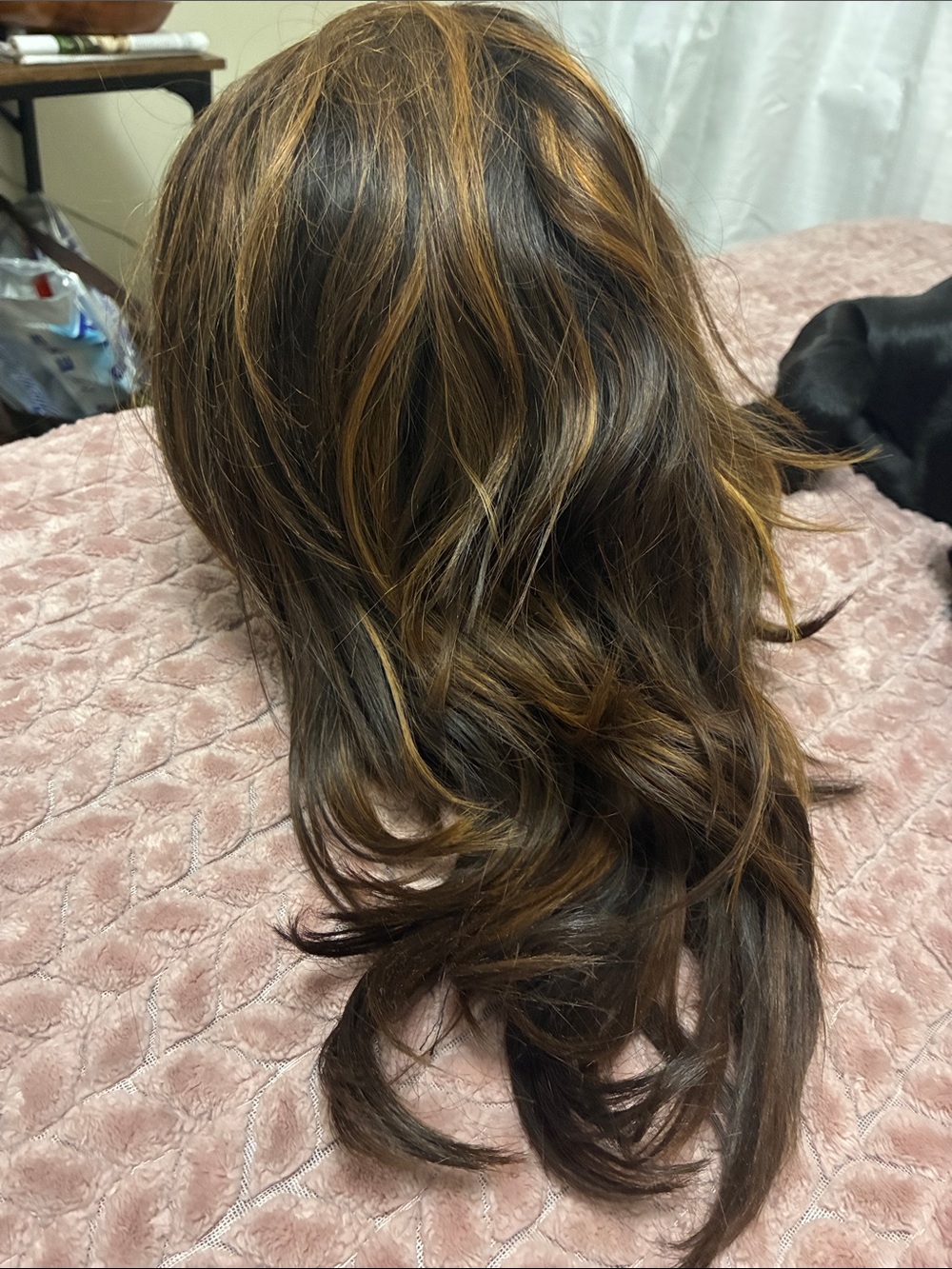 Brown and Caramel Women’s Wig - Natural Layered Style
